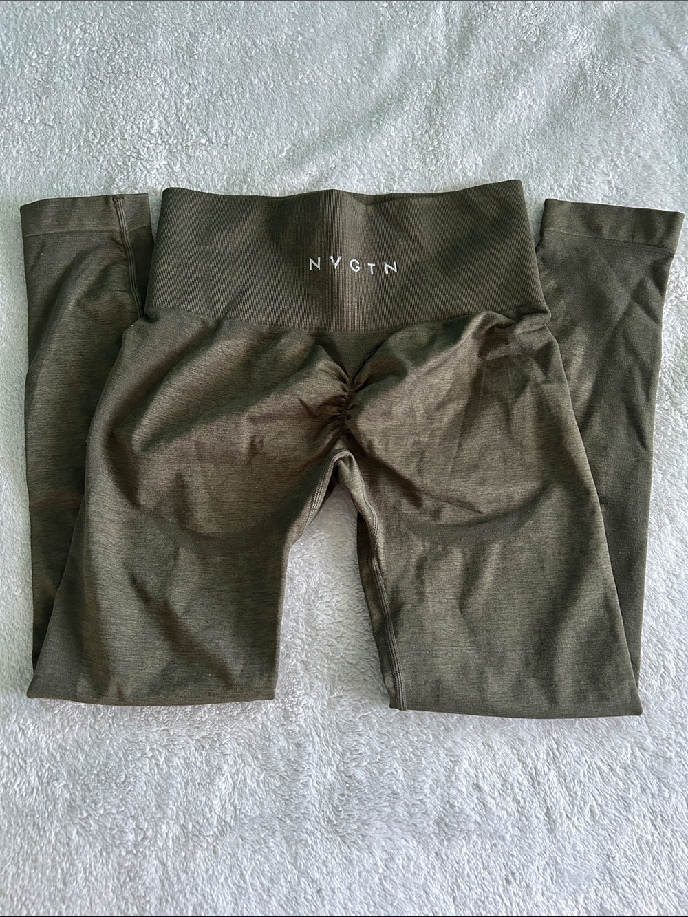 NVGTN Olive Contour 2.0 Seamless Scrunch Leggings Size S